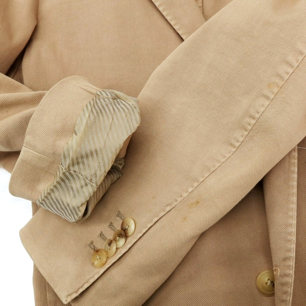 【中古】ボリオリ BOGLIOLI K.JACKET 製品染め コットンポリウレタン 3B テーラードジャケット ベージュ【サイズ46】【 状態ランクC 】【 メンズ 】