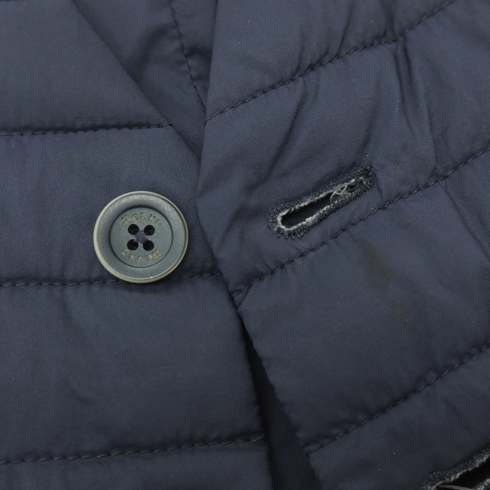 【中古】ヘルノ Herno IN-TECH ナイロンポリウレタン 中綿入り カジュアル系ジレ ベスト ネイビー【サイズ46】【 状態ランクC 】【 メンズ 】