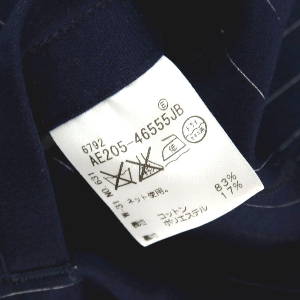 【中古】フォーティーカラッツアンドゴーニーゴ 40ct&525 コットンポリエステル ジャージー ストライプ カジュアル系ジレ ベスト ネイビーxホワイト【サイズ2】【 状態ランクB 】【 メンズ 】