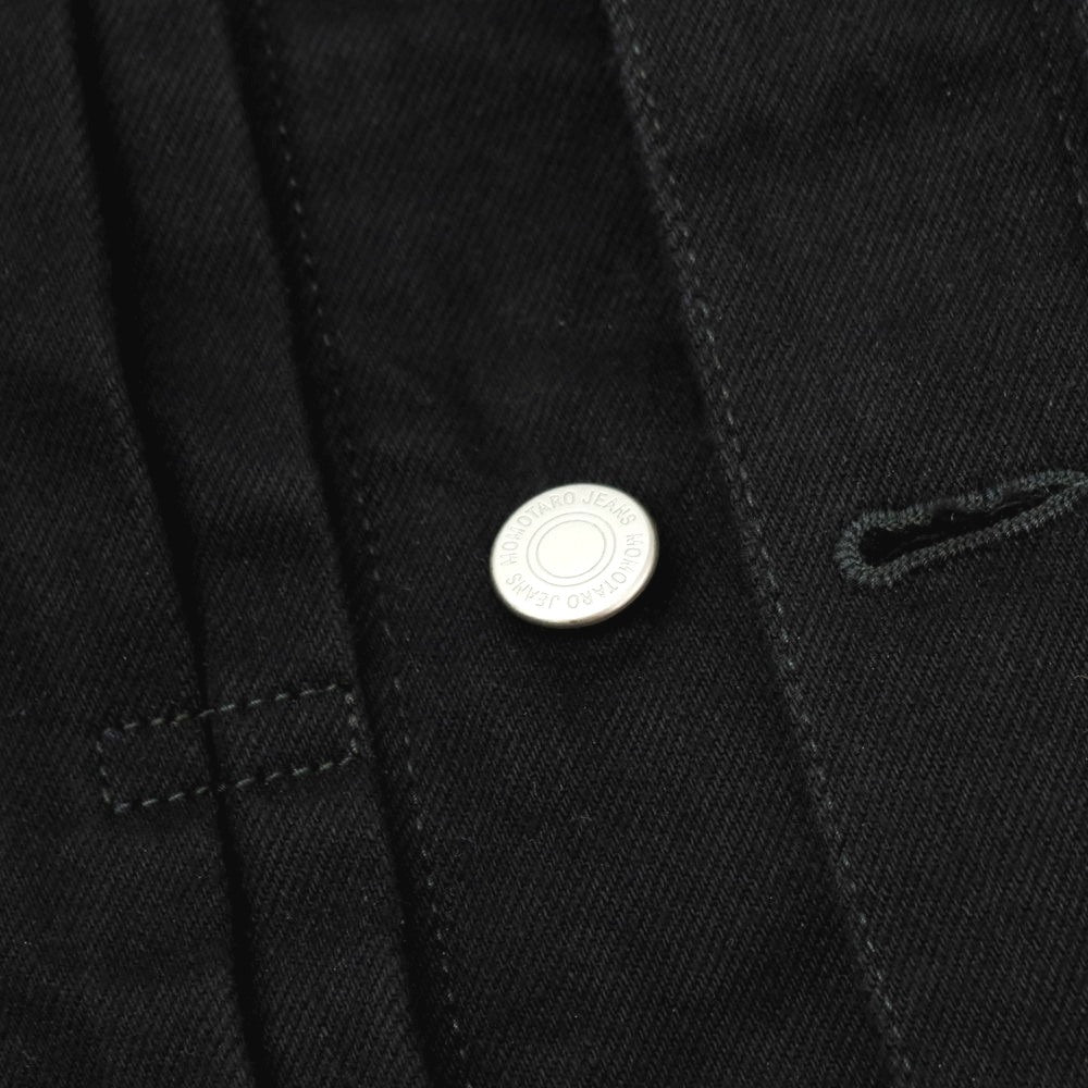 【中古】モモタロウ ジーンズ MOMOTARO JEANS コットン デニムジャケット ブラック【サイズS】【 状態ランクB 】【 メンズ 】