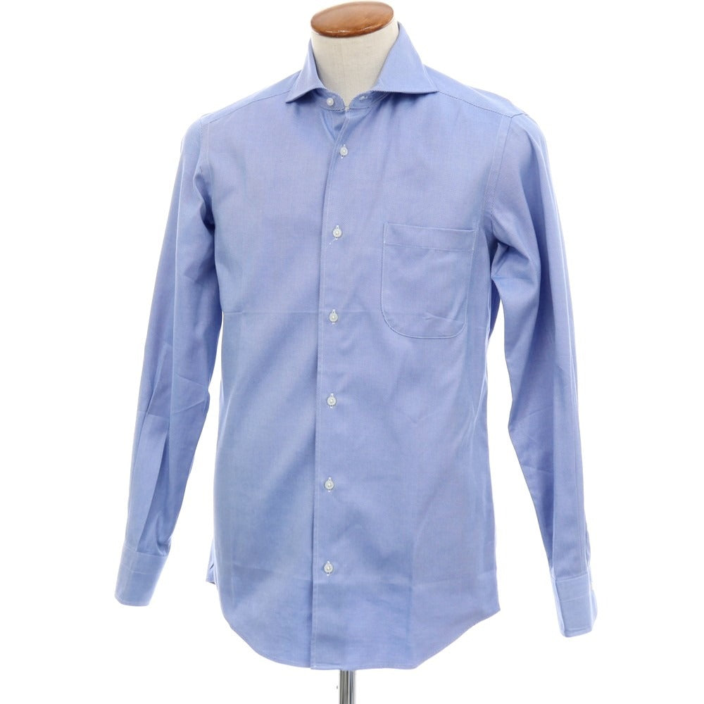 【中古】フェアファクス FAIRFAX コットン ホリゾンタルカラー ドレスシャツ ブルー【サイズ39】【 状態ランクB 】【 メンズ 】