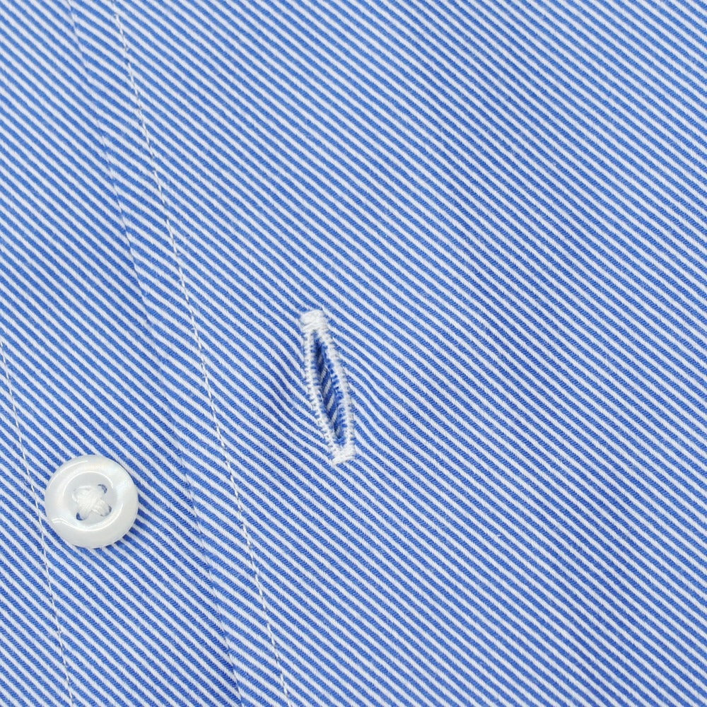 【中古】フェアファクス FAIRFAX コットン ホリゾンタルカラー ドレスシャツ ブルー【サイズ39】【 状態ランクB 】【 メンズ 】