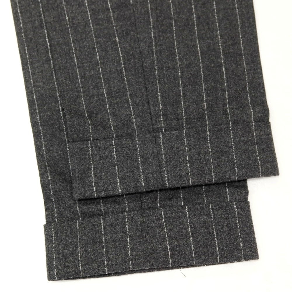 【中古】ヴィガーノ VIGANO ストレッチウール ストライプ カジュアルスラックスパンツ ダークグレー【サイズ46】【 状態ランクC 】【 メンズ 】