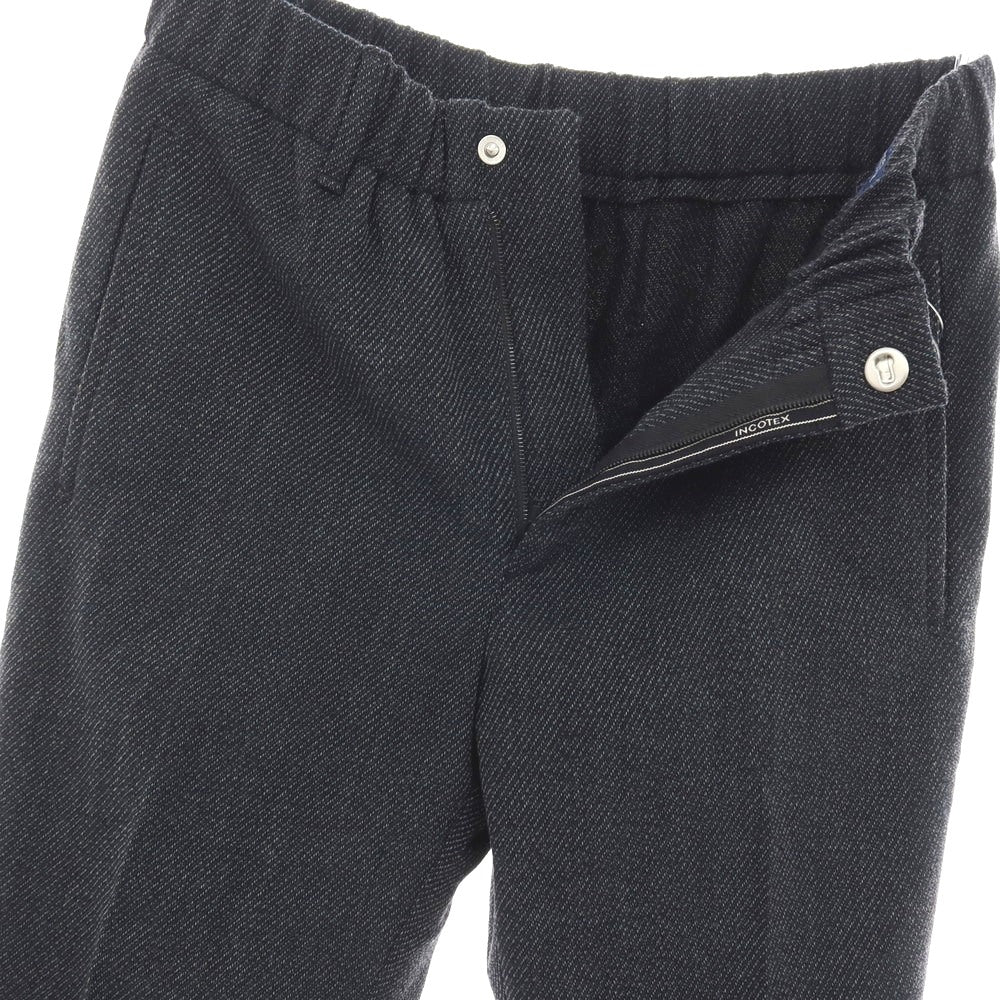 【SALE30%OFF/返品不可】【中古】インコテックス INCOTEX ストレッチ ポリエステルウールコットン イージーパンツ ネイビー【 サイズ46 】【 状態ランクB 】【 メンズ 】