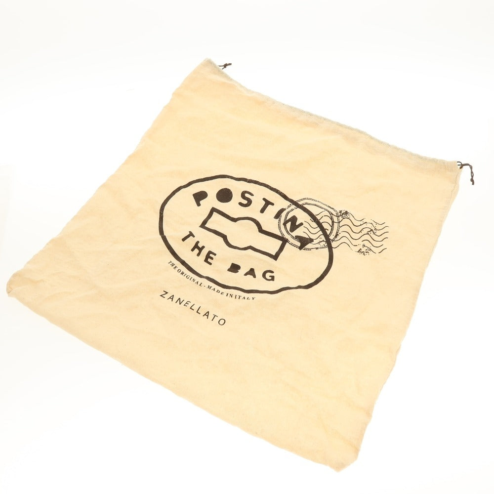 【中古】ザネラート ZANELLATO POSTINA レザー ショルダーバッグ ネイビー【 状態ランクB 】【 ユニセックス 】