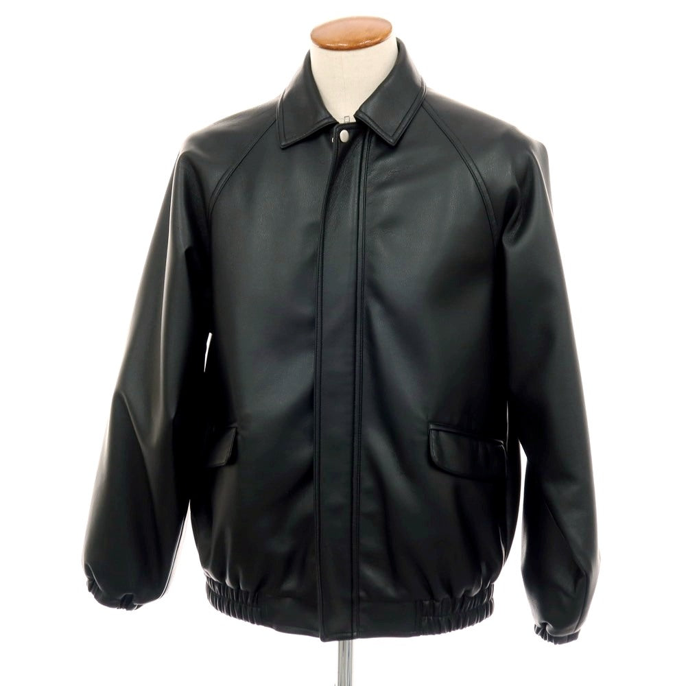 【中古】チャオパニック Ciaopanic 合成皮革 ジップアップ フェイク レザーブルゾン ブラック【サイズM】【 状態ランクA 】【 ユニセックス 】