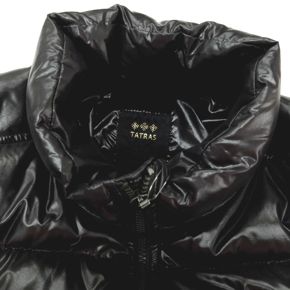 【中古】タトラス TATRAS ナイロン スタンドカラー ダブルジップ ダウンジャケット ブラック【サイズ2】【 状態ランクB 】【 メンズ 】
