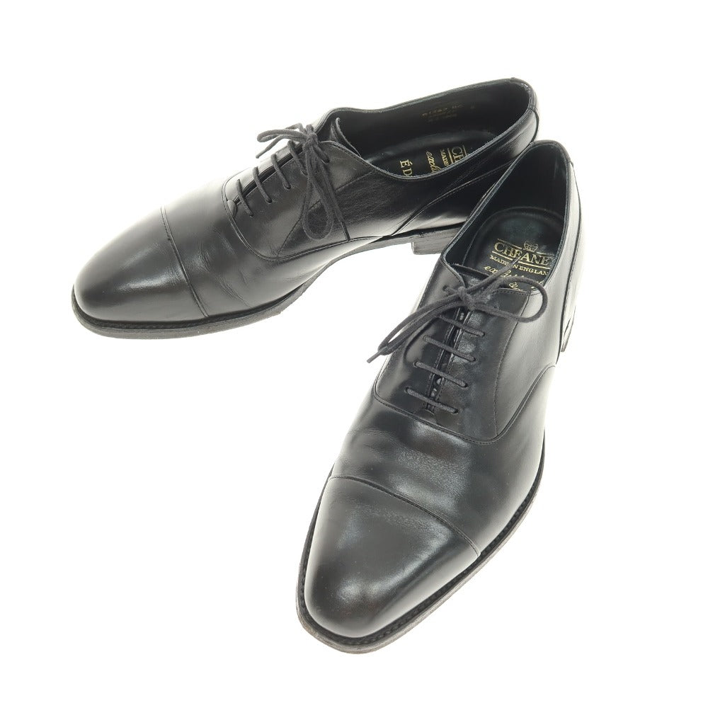 【中古】チーニー CHEANEY EDIFICE別注 カーフ レザー ストレートチップシューズ ブラック【サイズ8】【 状態ランクB 】【 メンズ 】