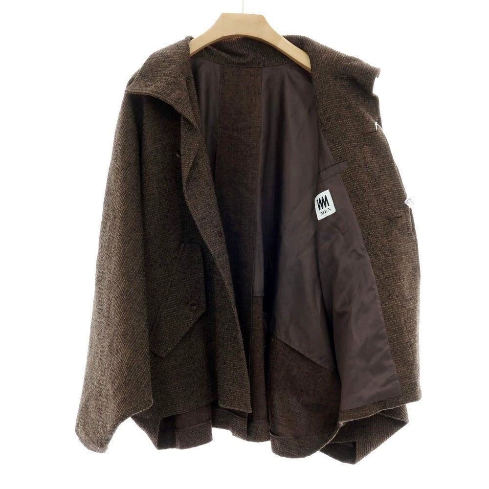 【中古】アイム メン IM MEN 2026年春夏 リネン系 スタンドカラーブルゾン ブラウン【サイズ表記なし(L位)】【 状態ランクA 】【 メンズ 】