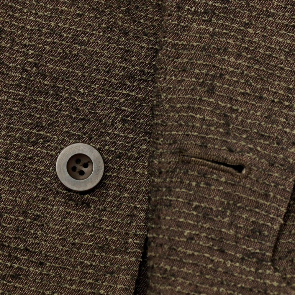 【中古】アイム メン IM MEN 2026年春夏 リネン系 スタンドカラーブルゾン ブラウン【サイズ表記なし(L位)】【 状態ランクA 】【 メンズ 】