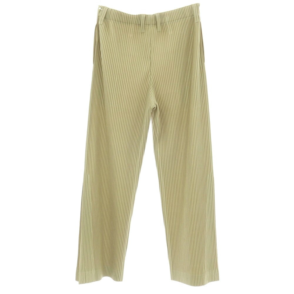 【中古】オム プリッセ イッセイミヤケ HOMME PLISSE ISSEY MIYAKE 2026年春夏 ポリエステル系 プリーツ イージーパンツ ライトグリーン【サイズ表記なし(L位)】【 状態ランクA 】【 メンズ 】