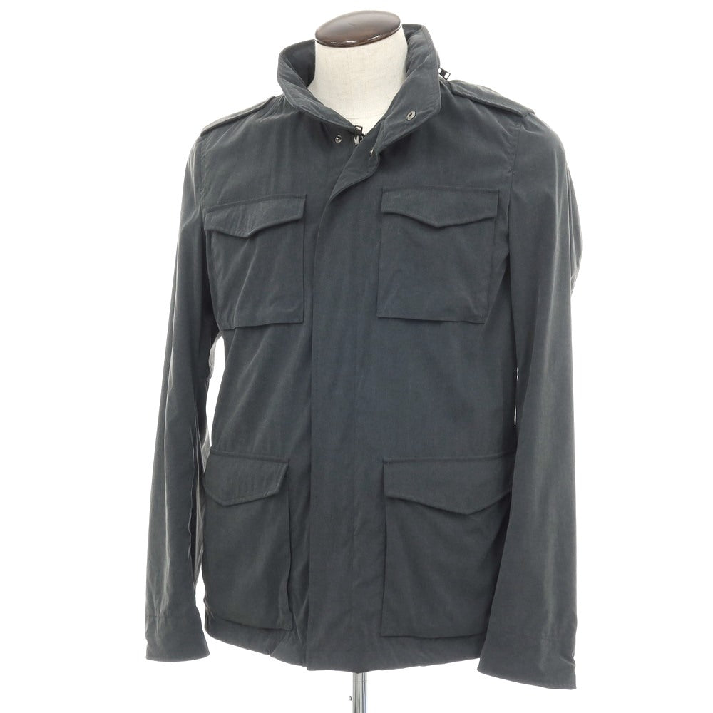 【中古】ヘルノ Herno ナイロン M-65 ミリタリージャケット グレー【サイズ50】【メンズ】 中古】ヘルノ Herno ナイロン M-65 ミリタリージャケット グレー