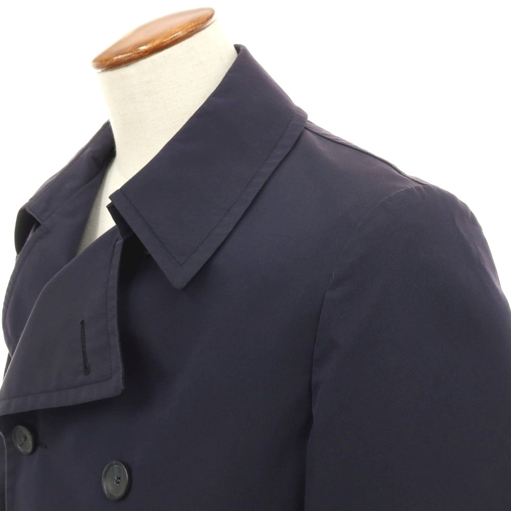 【中古】タリアトーレ TAGLIATORE Brilla per il gusto別注 CHARLIE コットンナイロン ダブルブレストコート ネイビー【サイズ48】【 状態ランクC 】【 メンズ 】