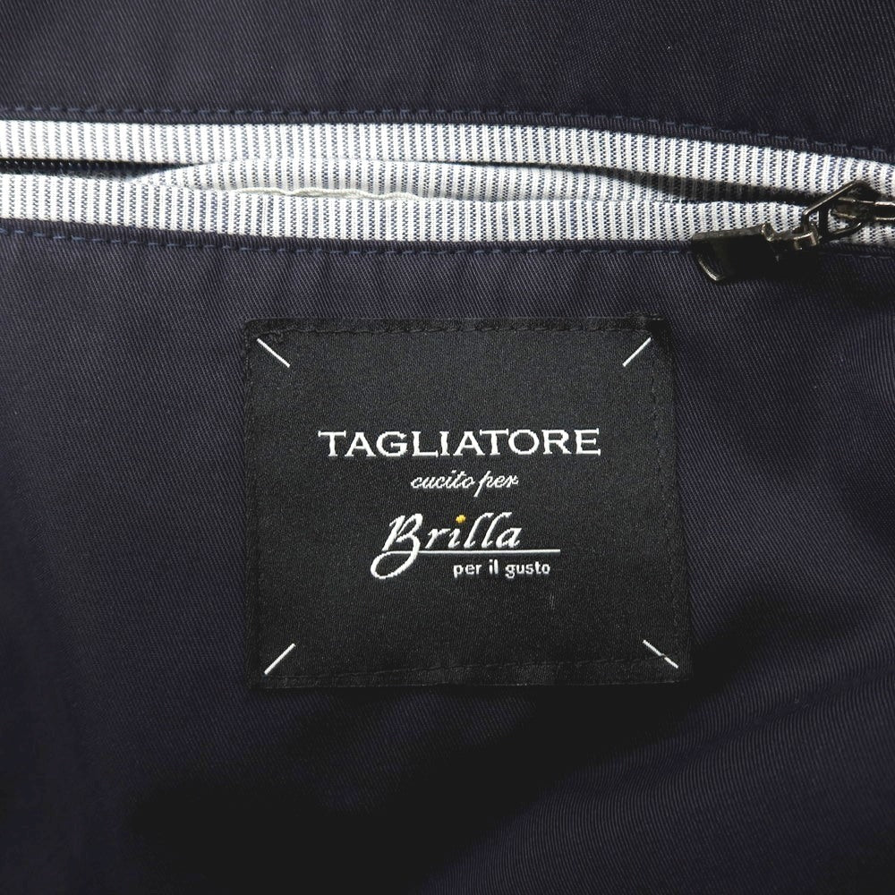 【中古】タリアトーレ TAGLIATORE Brilla per il gusto別注 CHARLIE コットンナイロン ダブルブレストコート ネイビー【サイズ48】【 状態ランクC 】【 メンズ 】