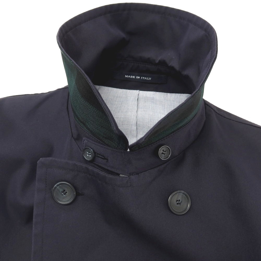 【中古】タリアトーレ TAGLIATORE Brilla per il gusto別注 CHARLIE コットンナイロン ダブルブレストコート ネイビー【サイズ48】【 状態ランクC 】【 メンズ 】