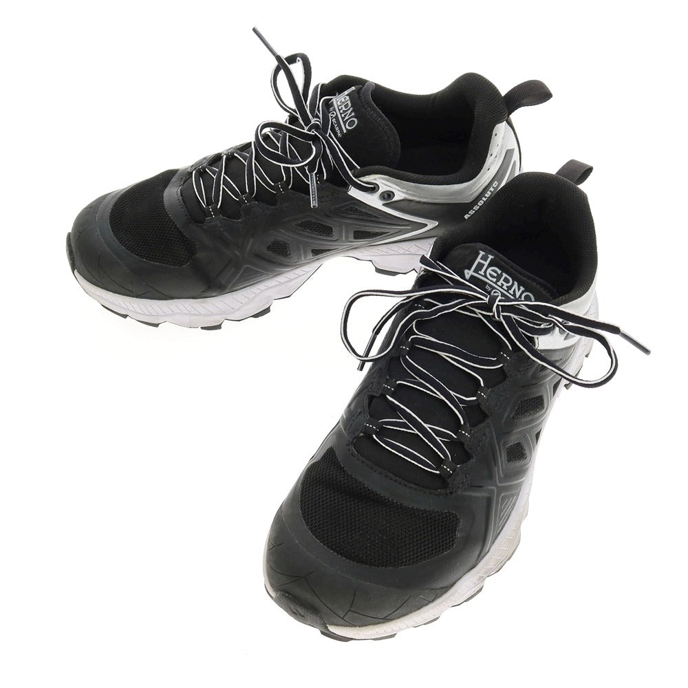 【中古】ヘルノ Herno SCARPA GORE TEX スニーカー ブラック【サイズ41】【 状態ランクB 】【 メンズ 】