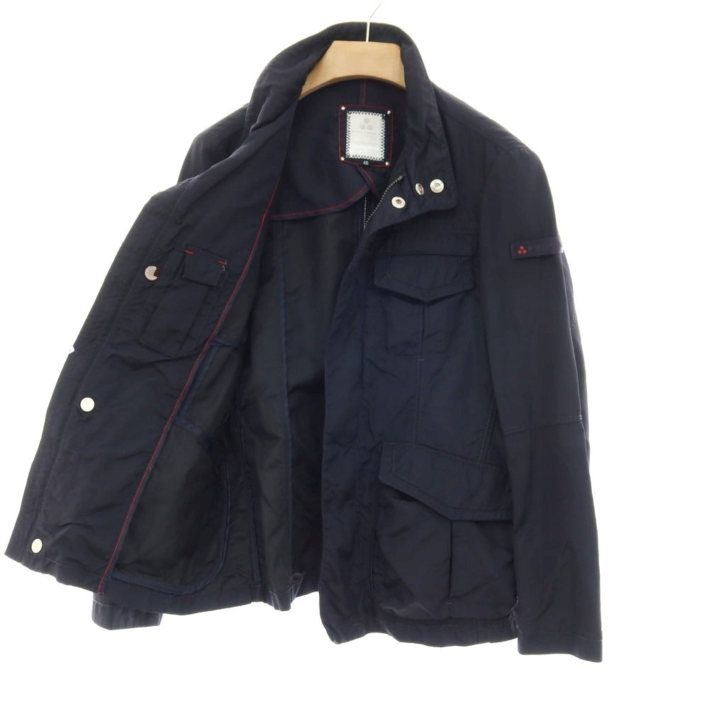 【中古】ピューテリー PEUTEREY ナイロン ミリタリージャケット ネイビー【サイズ46】【 状態ランクC 】【 メンズ 】