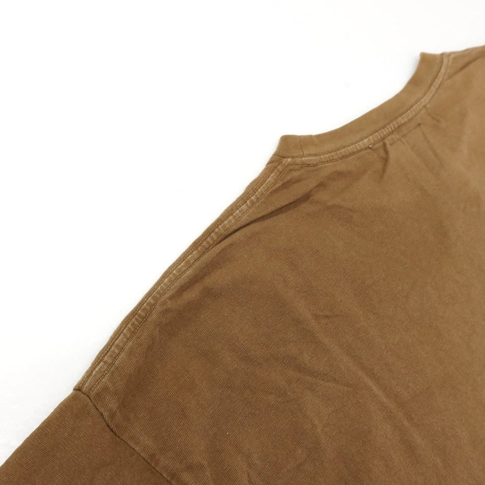 【中古】レミレリーフ REMI RELIEF 染色加工 コットン クルーネック 半袖Tシャツ ブラウン【サイズL】【 状態ランクB 】【 メンズ 】