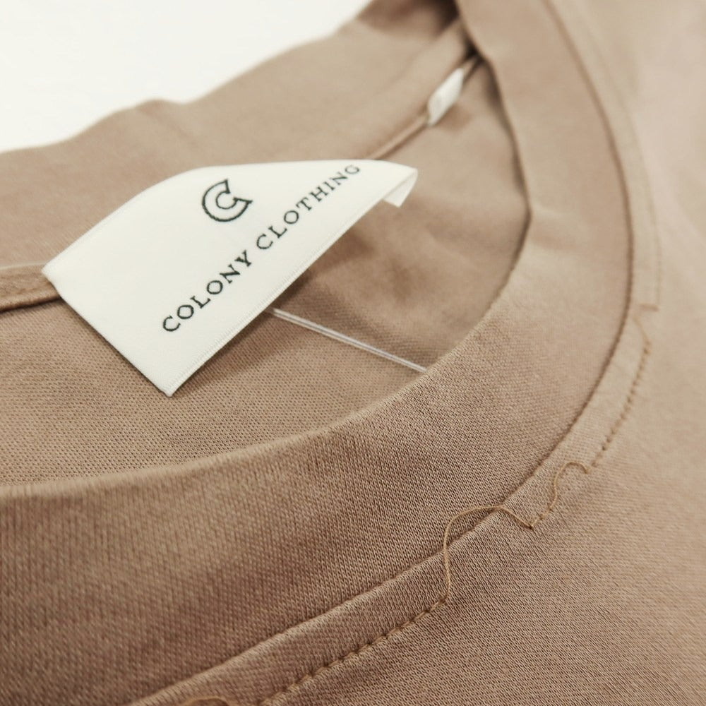 【中古】コロニー クロージング COLONY CLOTHING コットン クルーネック 半袖ポケットTシャツ アッシュブラウン【サイズL】【 状態ランクC 】【 メンズ 】