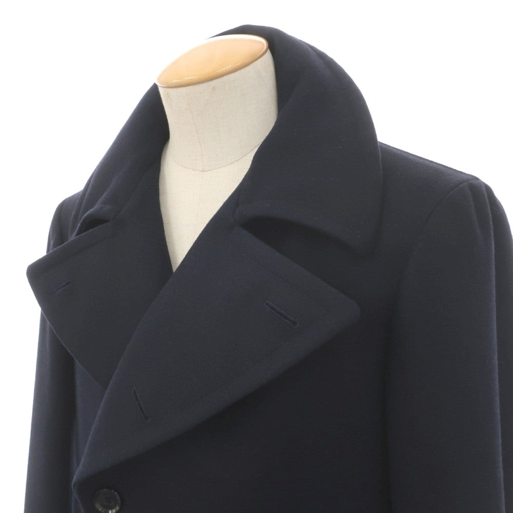【中古】リングヂャケット RING JACKET MEISTER ウール ピーコート ダークネイビー【サイズ表記なし(S位)】【 状態ランクC 】【 メンズ 】