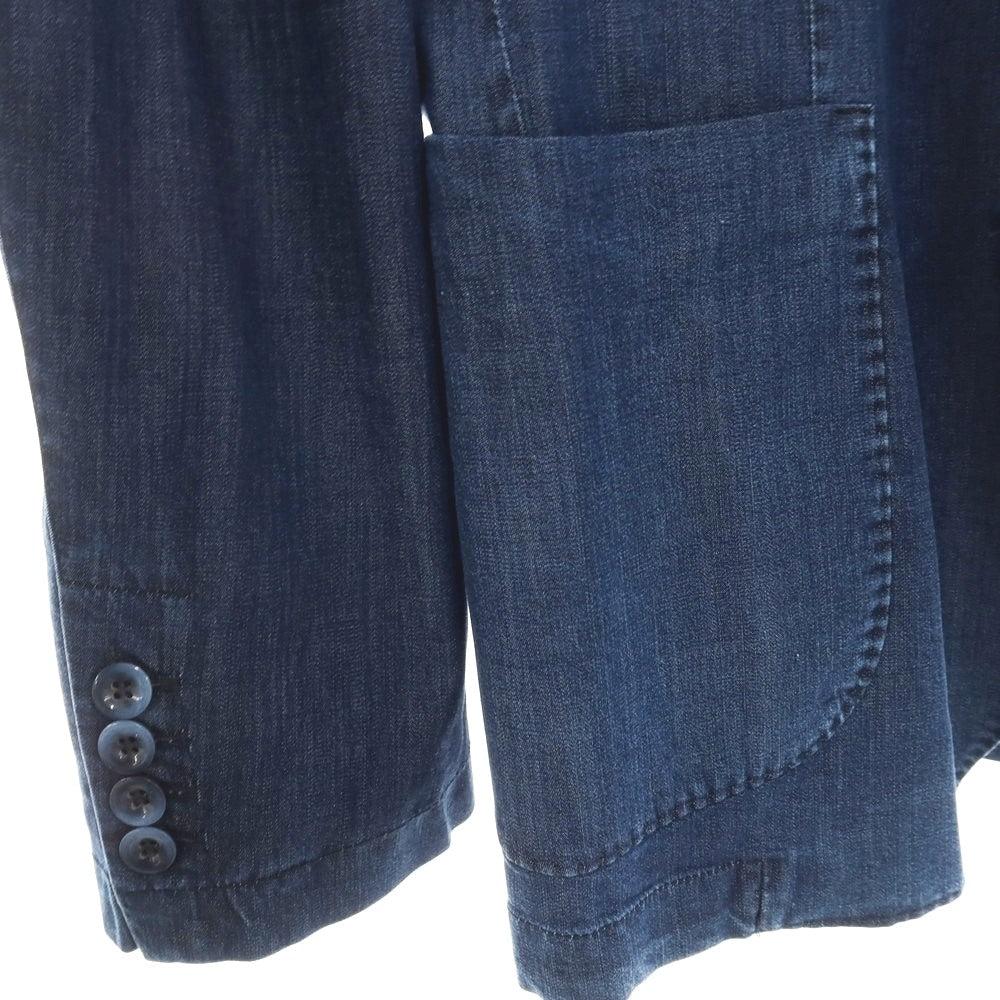 【中古】バルバティ Barbati ストレッチ テンセル 2B カジュアルジャケット ネイビー【サイズ50】【 状態ランクA 】【 メンズ 】