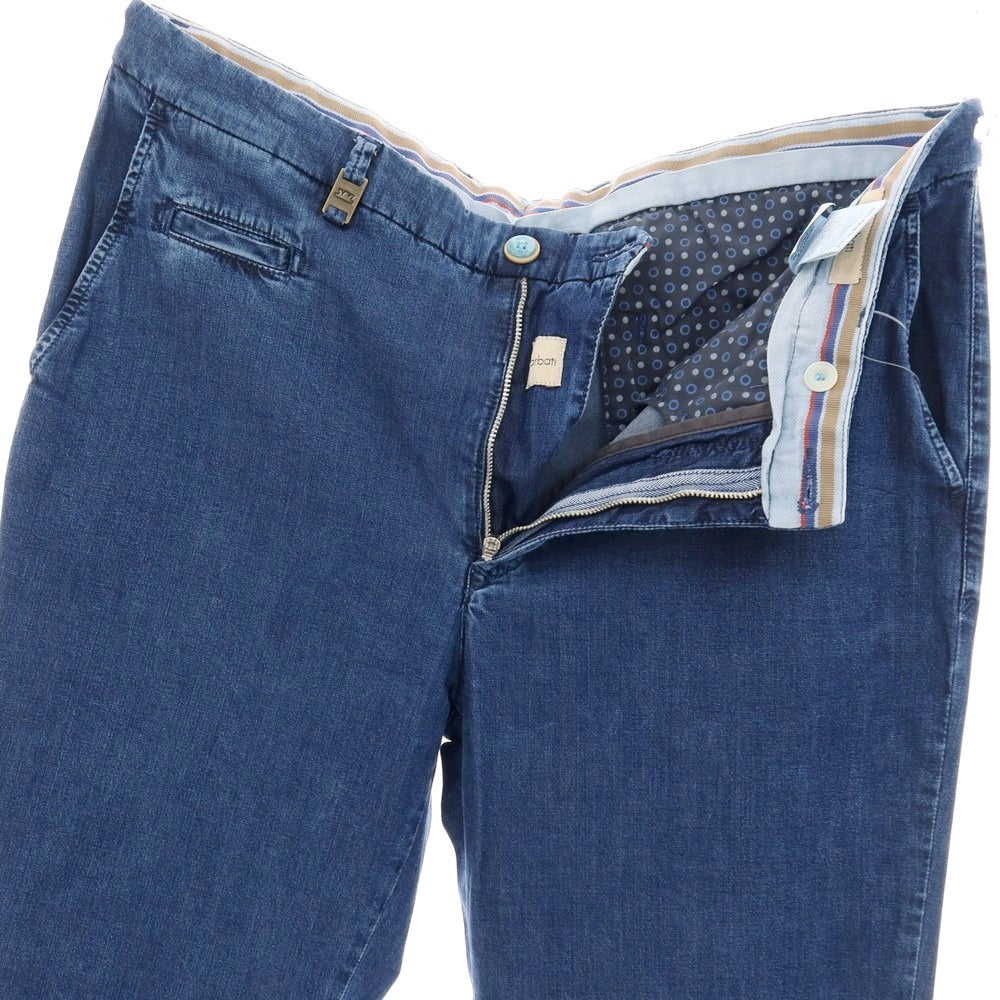 【中古】バルバティ Barbati ストレッチ テンセル カジュアルスラックスパンツ ダークブルー【サイズ52】【 状態ランクA 】【 メンズ 】