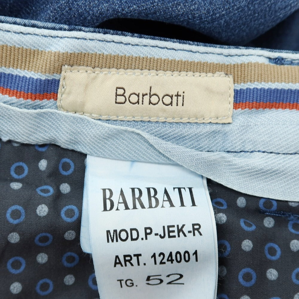 【中古】バルバティ Barbati ストレッチ テンセル カジュアルスラックスパンツ ダークブルー【サイズ52】【 状態ランクA 】【 メンズ 】