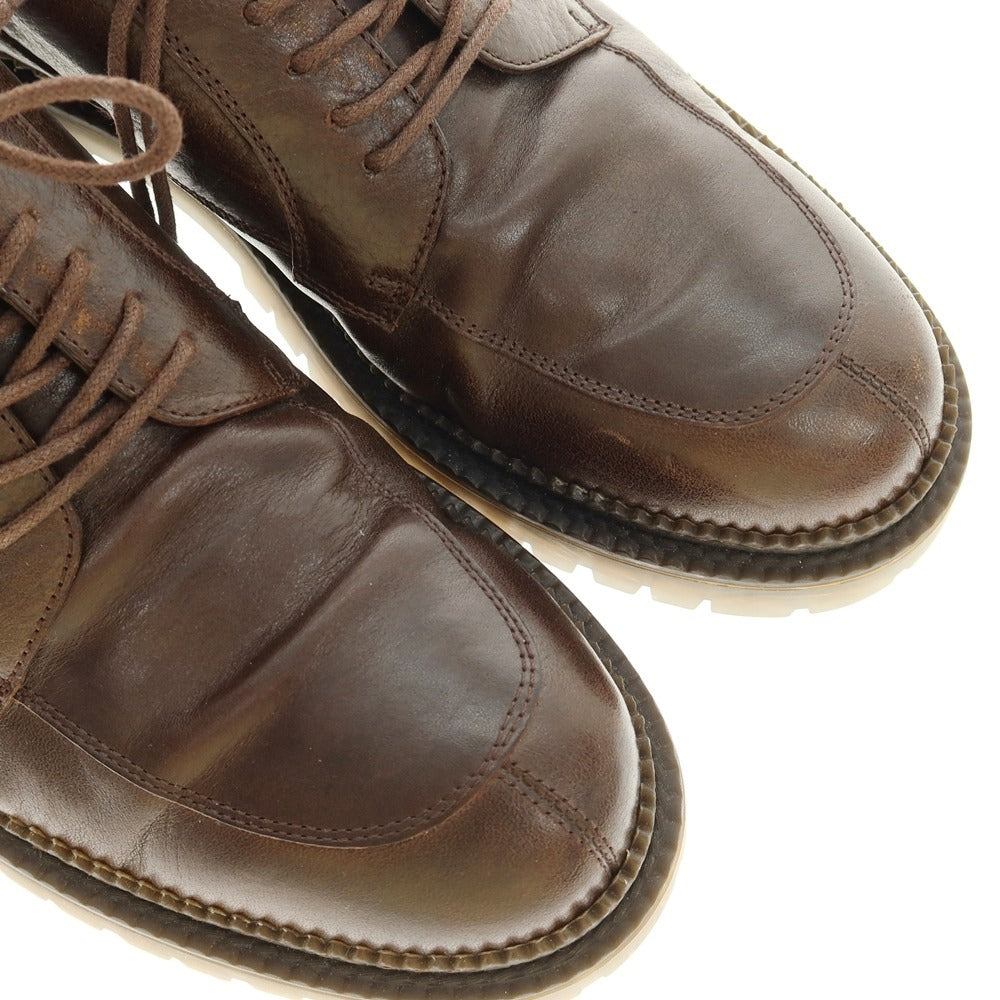 【中古】ジミーチュウ JIMMY CHOO BENJI Uチップ レザー Uチップ ダークブラウン【サイズ43】【 状態ランクB 】【 メンズ 】