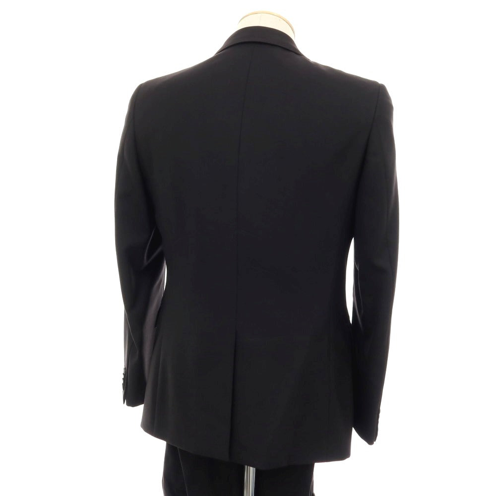 【中古】ニューヨーカー NEWYORKER ウール 2つボタンスーツ ブラック【サイズYA4/73】【 状態ランクC 】【 メンズ 】