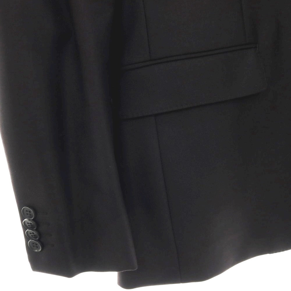 【中古】ニューヨーカー NEWYORKER ウール 2つボタンスーツ ブラック【サイズYA4/73】【 状態ランクC 】【 メンズ 】
