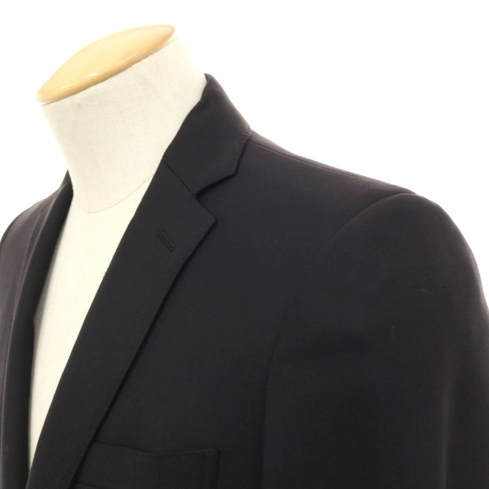 【中古】ニューヨーカー NEWYORKER ウール 2つボタンスーツ ブラック【サイズYA4/73】【 状態ランクC 】【 メンズ 】