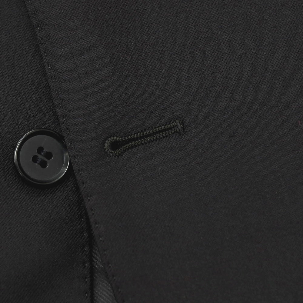 【中古】ニューヨーカー NEWYORKER ウール 2つボタンスーツ ブラック【サイズYA4/73】【 状態ランクC 】【 メンズ 】