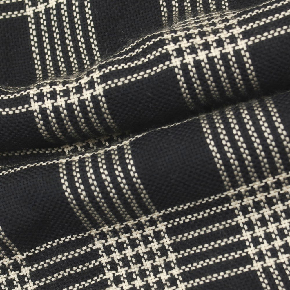 【中古】トムフォード TOM FORD カシミヤシルク チェック 大判 ストール ブラックxベージュ【 状態ランクC 】【 メンズ 】
