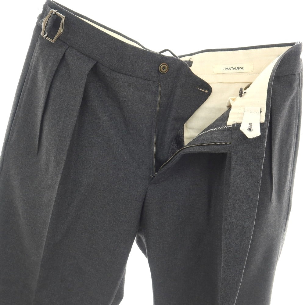 【中古】ジーティーアー G.T.A IL PANTALONE ウール ドレススラックスパンツ グレー【サイズ48】【 状態ランクC 】【 メンズ 】