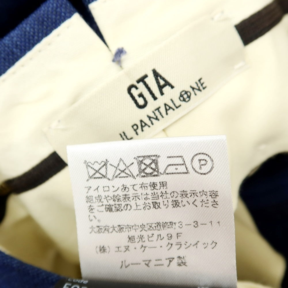 【中古】ジーティーアー G.T.A IL PANTALONE ウール ドレススラックスパンツ ブルー系【サイズ48】【 状態ランクA 】【 メンズ 】