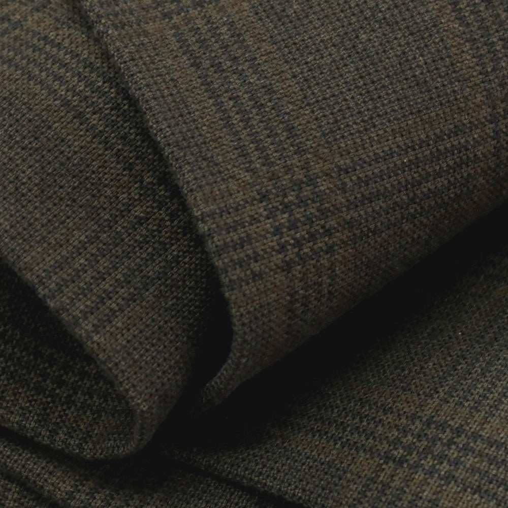 【中古】メトリコ METRICO コットン チェック カジュアルスラックスパンツ カーキ【サイズ48】【 状態ランクC 】【 メンズ 】