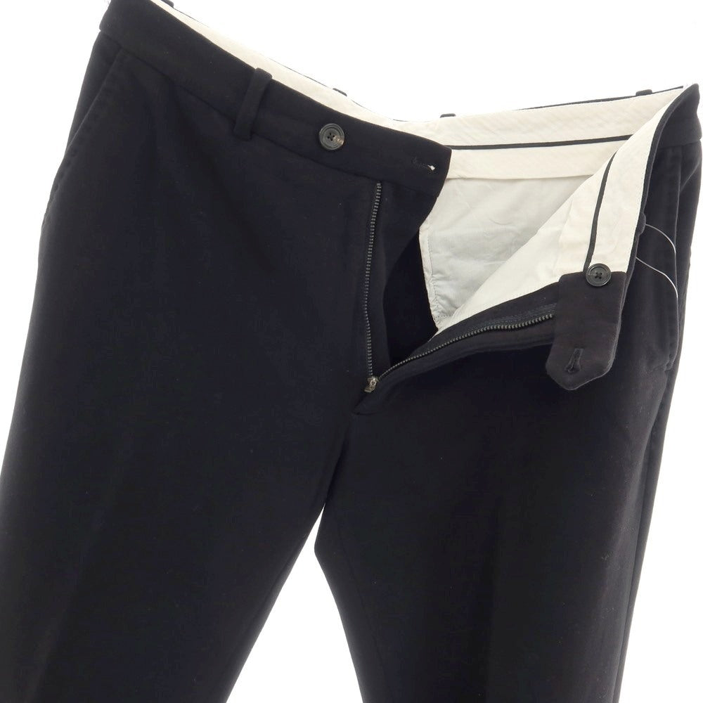 【中古】チルコロ1901 CIRCOLO 1901 コットン ジャージー 裏起毛 カジュアルスラックスパンツ ブラック【サイズ48】【 状態ランクB 】【 メンズ 】