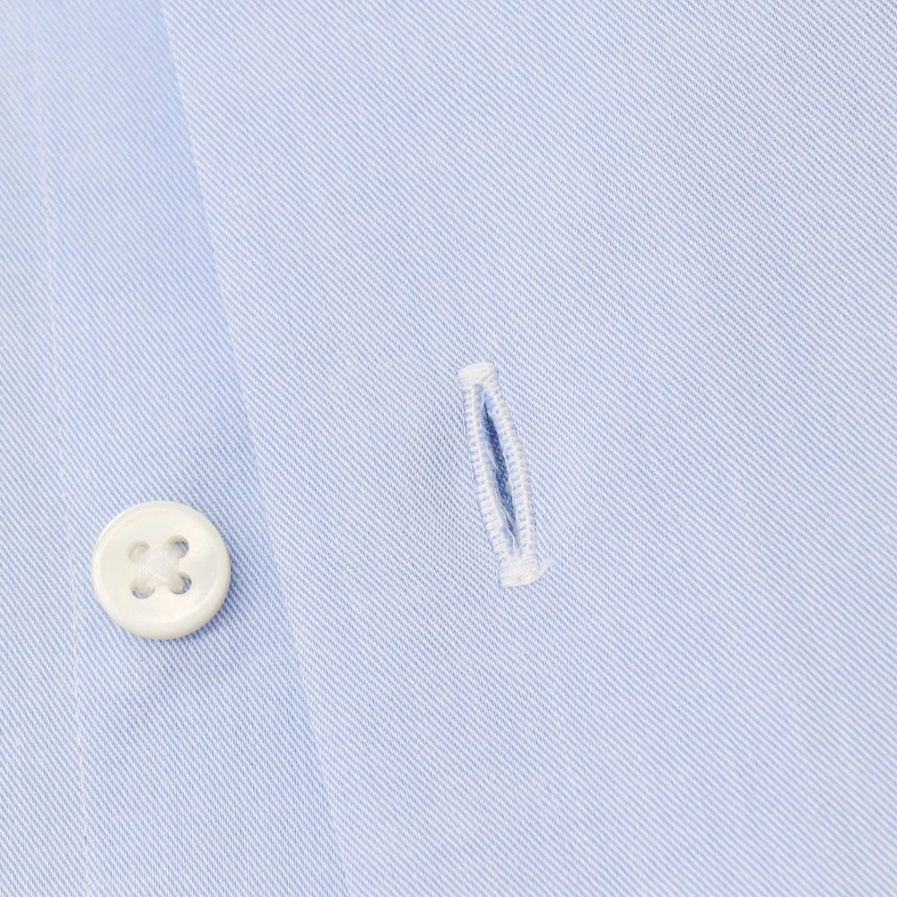 【中古】メイカーズシャツ カマクラ Makers Shirt 鎌倉 TRAVELER コットンポリエステル セミワイドカラー ドレスシャツ ブルー【サイズ37-81】【 状態ランクB 】【 メンズ 】