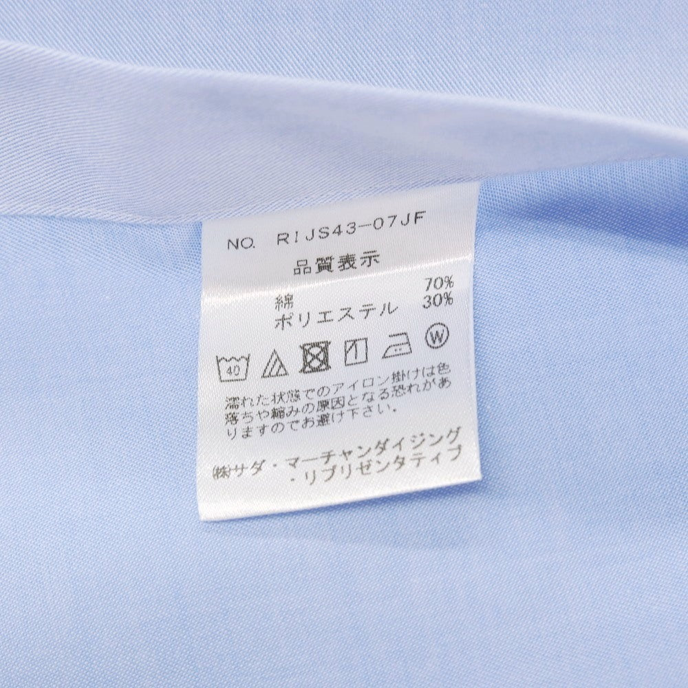 【中古】メイカーズシャツ カマクラ Makers Shirt 鎌倉 TRAVELER コットンポリエステル セミワイドカラー ドレスシャツ ブルー【サイズ37-81】【 状態ランクB 】【 メンズ 】