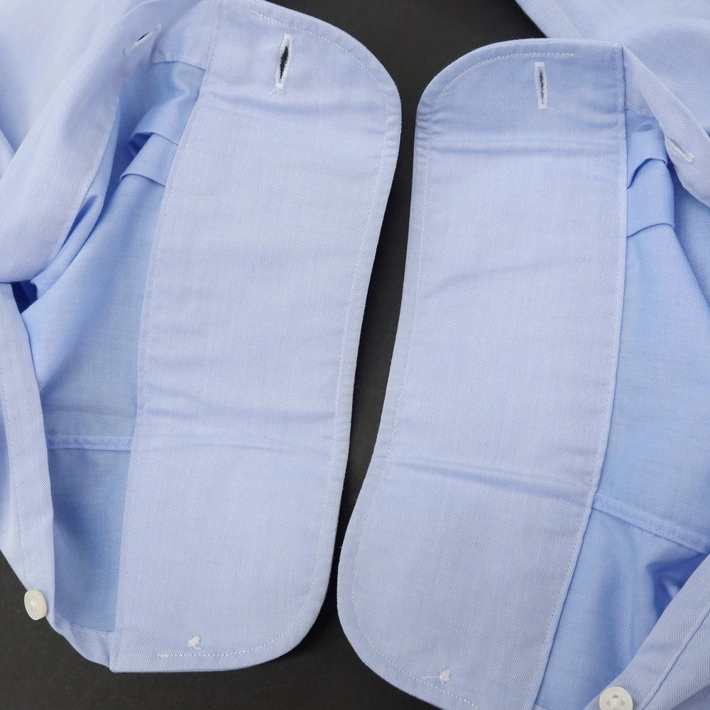 【中古】メイカーズシャツ カマクラ Makers Shirt 鎌倉 TRAVELER コットンポリエステル セミワイドカラー ドレスシャツ ブルー【サイズ37-81】【 状態ランクB 】【 メンズ 】