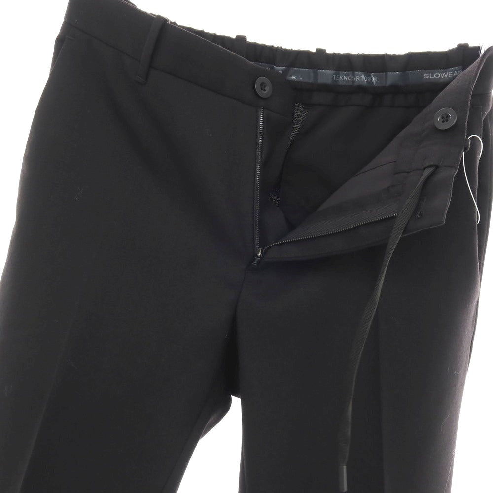 【中古】インコテックス INCOTEX ストレッチ ウールポリエステル イージースラックスパンツ ブラック【サイズ44】【 状態ランクB 】【 メンズ 】