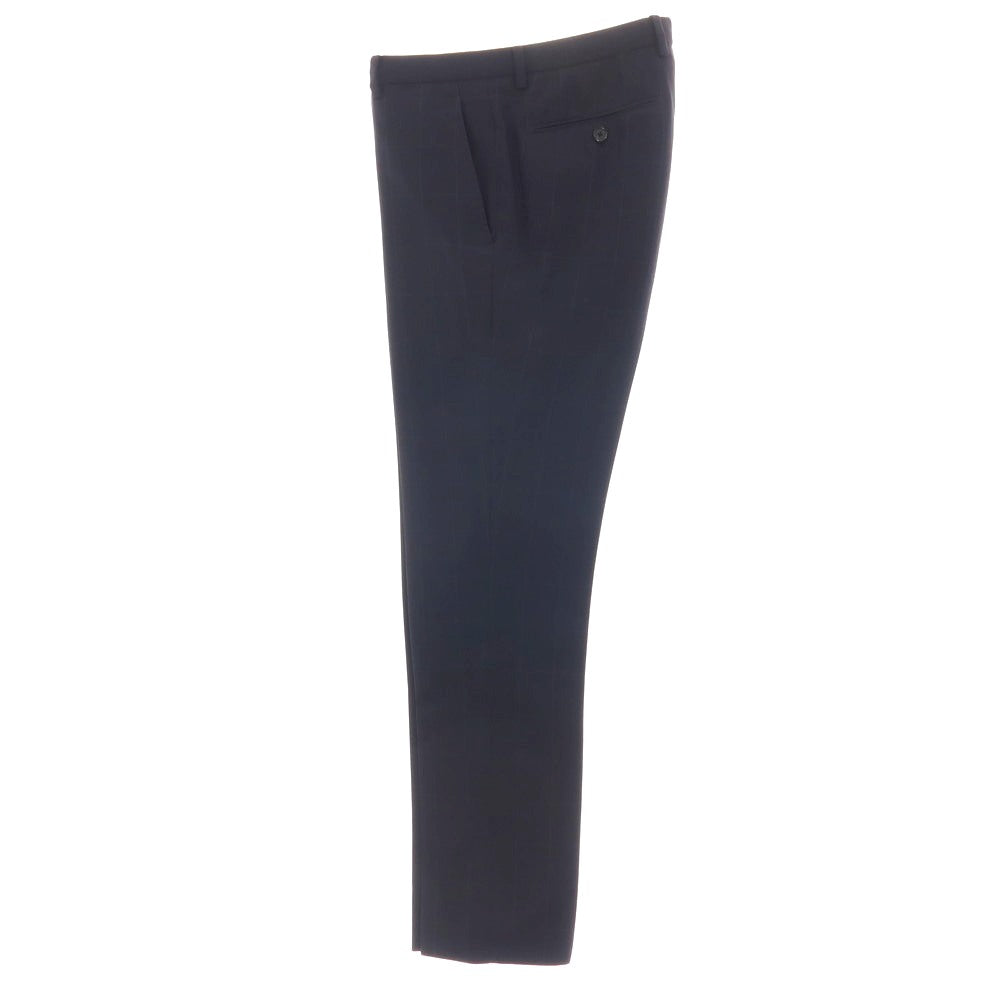 【中古】ブラックレーベル クレストブリッジ BLACK LABELCRESTBRIDGE ポリエステル ウィンドウペーンチェック 2つボタンスーツ ネイビーxグレー【サイズLL/79】【 状態ランクB 】【 メンズ 】