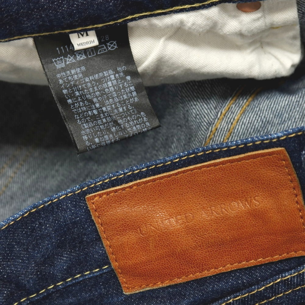 【中古】ユナイテッドアローズ UNITED ARROWS コットン デニムパンツ ジーンズ ネイビー【サイズM】【 状態ランクC 】【 メンズ 】