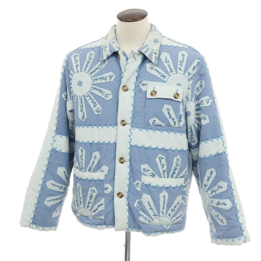 【中古】ボーディ BODE 中綿入り シグネチャーフローラル ワークウェアジャケット ブルー【サイズXL/XXL】【 状態ランクC 】【 メンズ 】