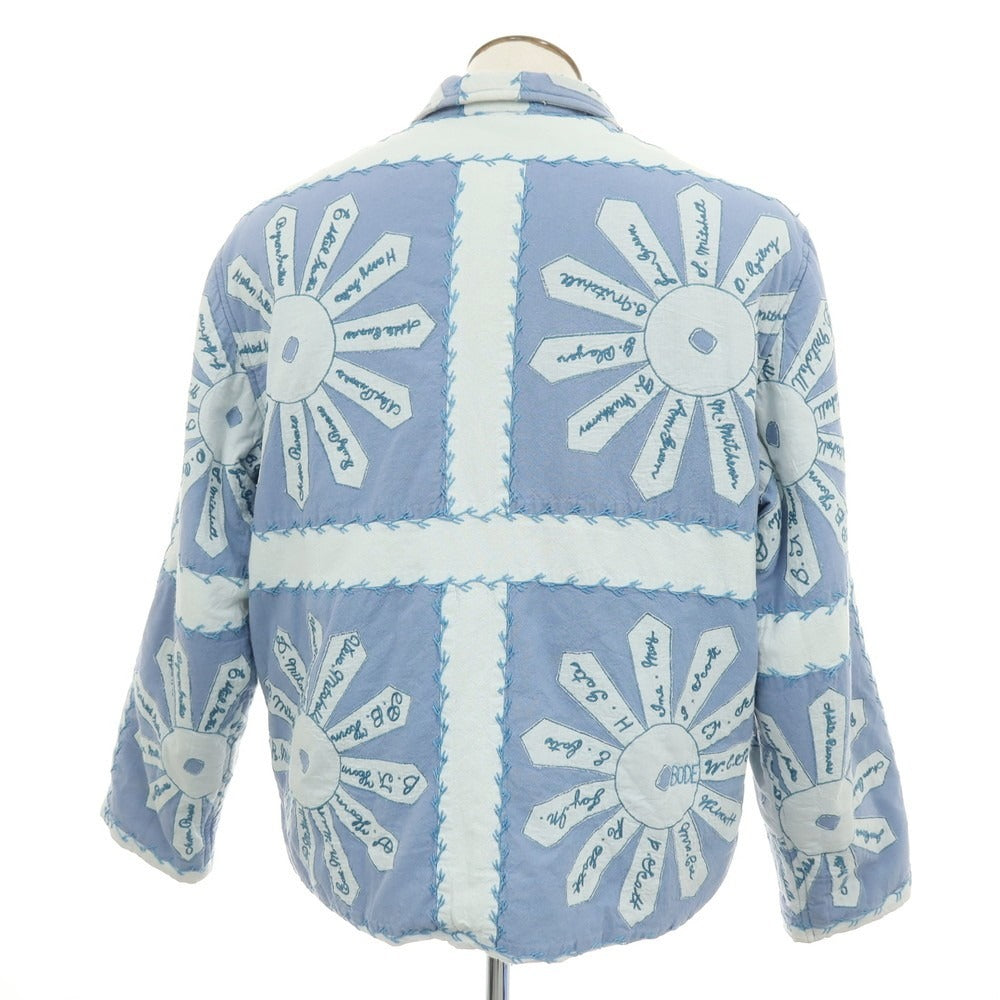 【中古】ボーディ BODE 中綿入り シグネチャーフローラル ワークウェアジャケット ブルー【サイズXL/XXL】【 状態ランクC 】【 メンズ 】