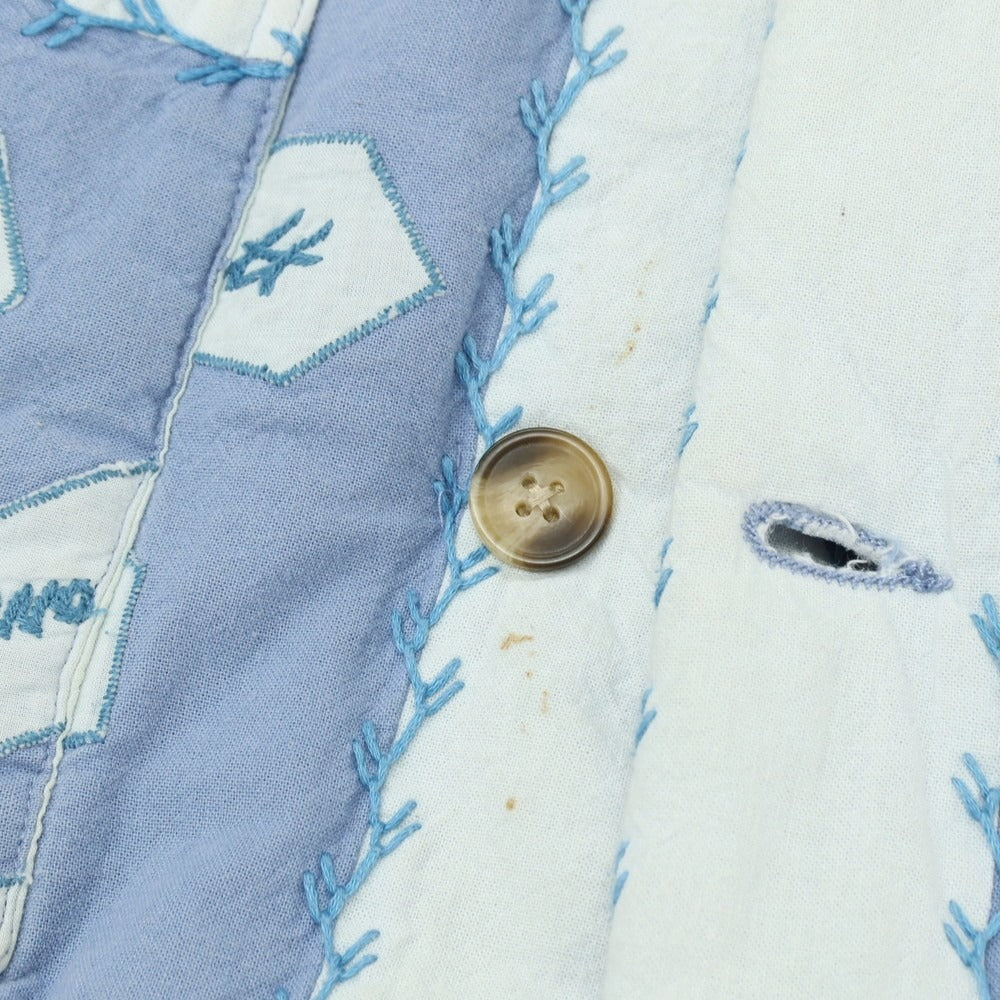 【中古】ボーディ BODE 中綿入り シグネチャーフローラル ワークウェアジャケット ブルー【サイズXL/XXL】【 状態ランクC 】【 メンズ 】