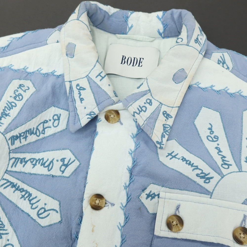 【中古】ボーディ BODE 中綿入り シグネチャーフローラル ワークウェアジャケット ブルー【サイズXL/XXL】【 状態ランクC 】【 メンズ 】