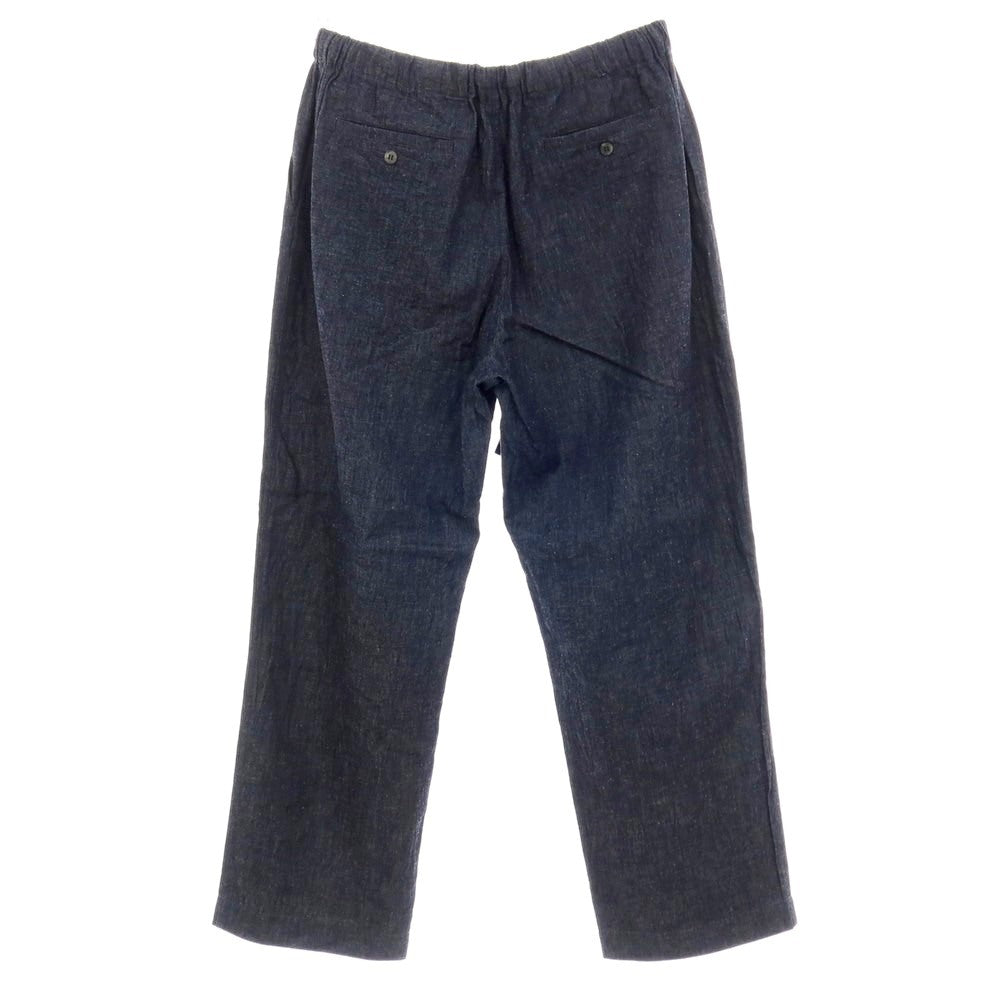 【中古】カル Cale 2026年春夏 コットンリネン イージーパンツ ネイビー【サイズ4】【 状態ランクB 】【 メンズ 】