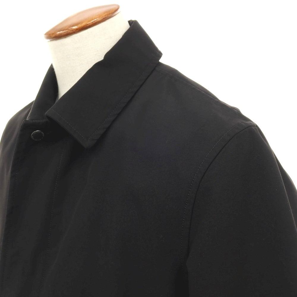 【中古】ナノユニバース nano universe ポリエステルコットン ステンカラーコート ブラック【サイズM】【 状態ランクB 】【 メンズ 】