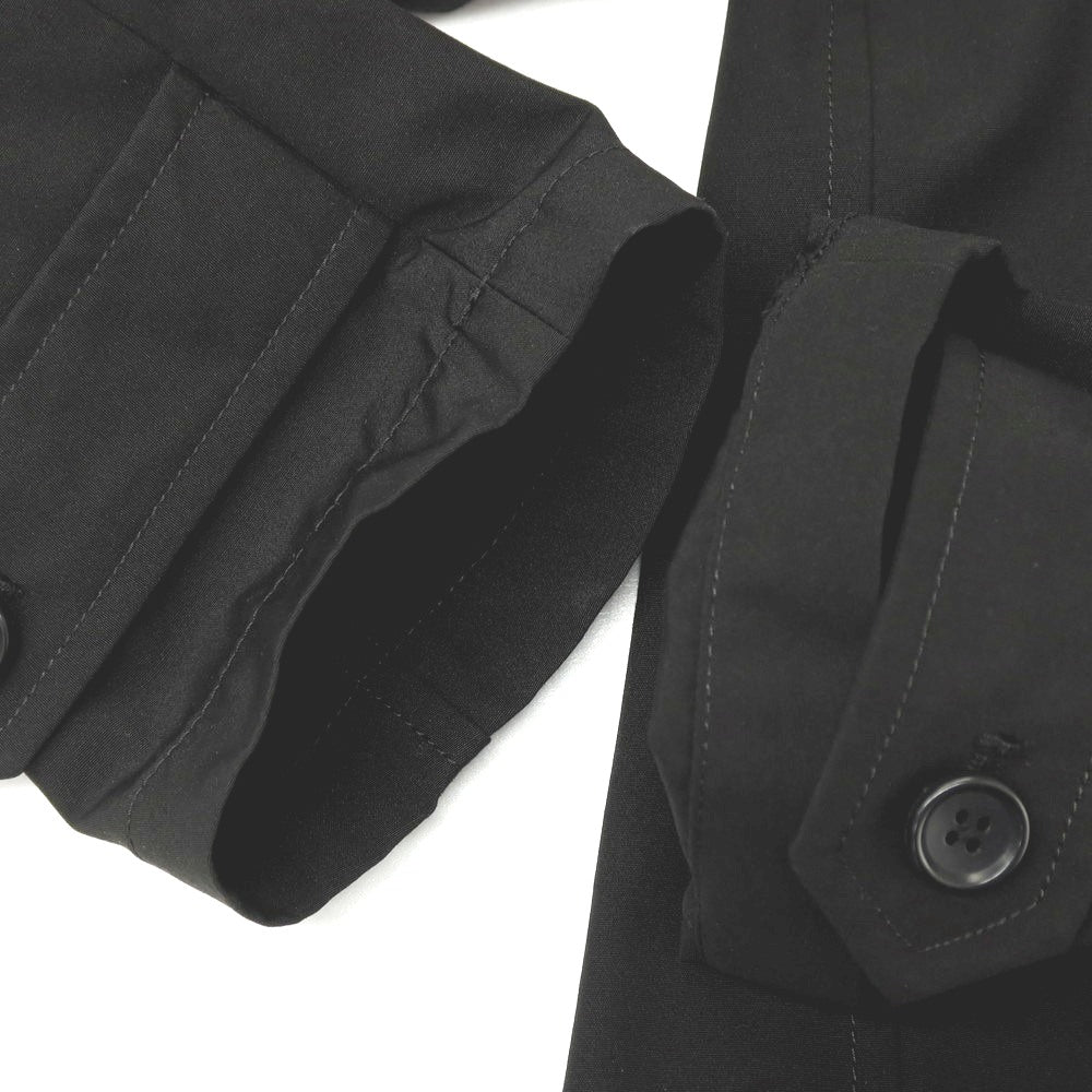 【中古】ナノユニバース nano universe ポリエステルコットン ステンカラーコート ブラック【サイズM】【 状態ランクB 】【 メンズ 】